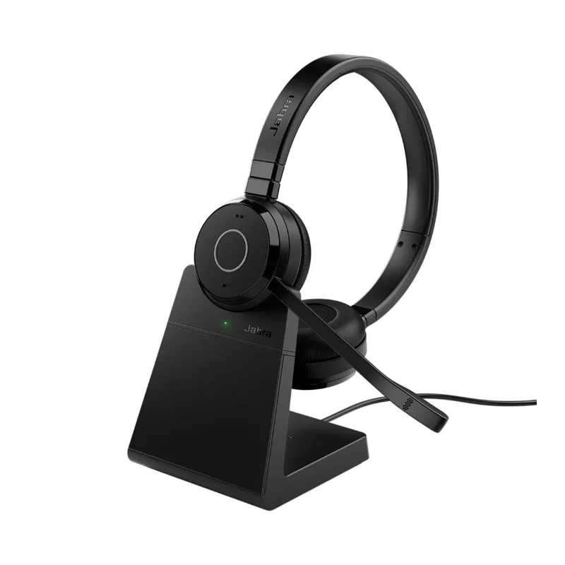 Jabra Evolve 65 TE Stereo UC Bluetooth Headset with Stand