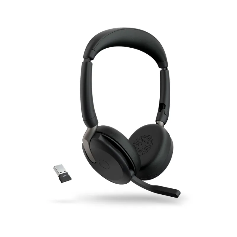 Jabra Evolve2 65 Flex Stereo UC Bluetooth Headset, USB-A