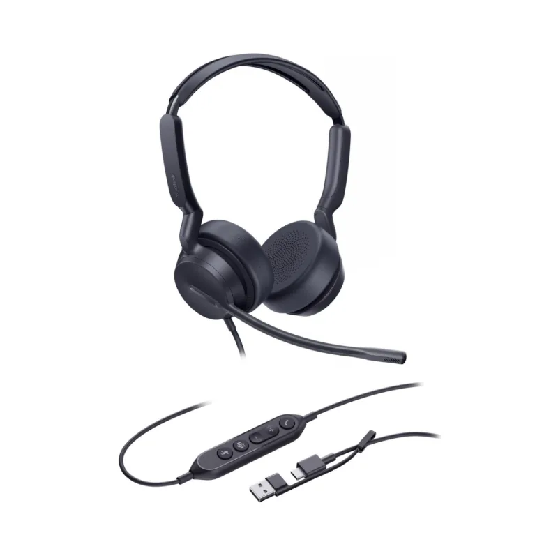 Yealink UH42 Dual UC USB headset with USB-C/A cable